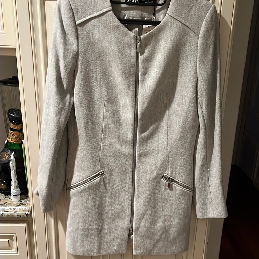 Zara Women's Gray Jacket size m